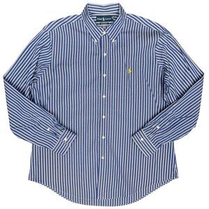 NWOT Men's RALPH LAUREN Custom Fit Striped Button-down Shirt | Size XL‎